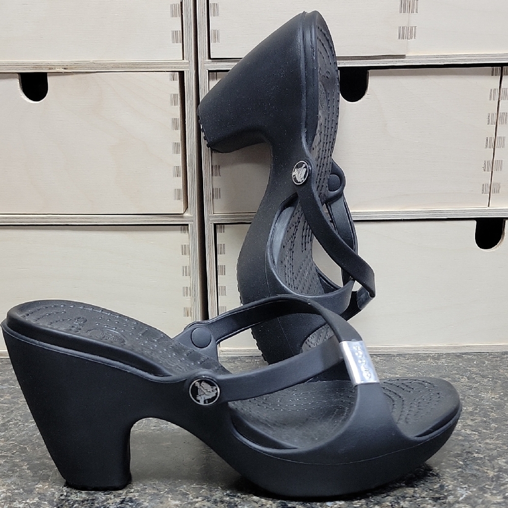 Women's Black Platform Sandals